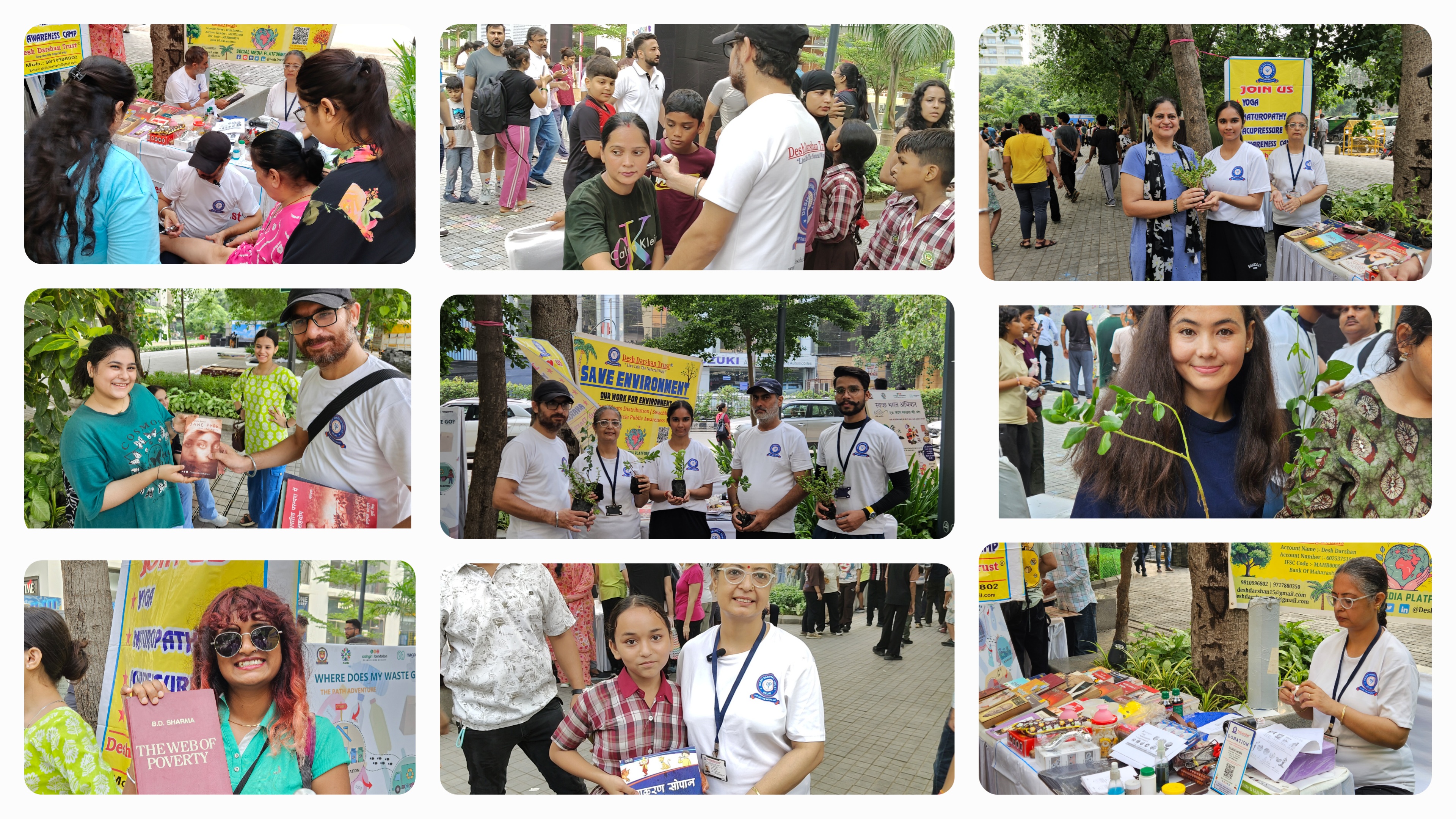 Books distribution at Raahgiri Day